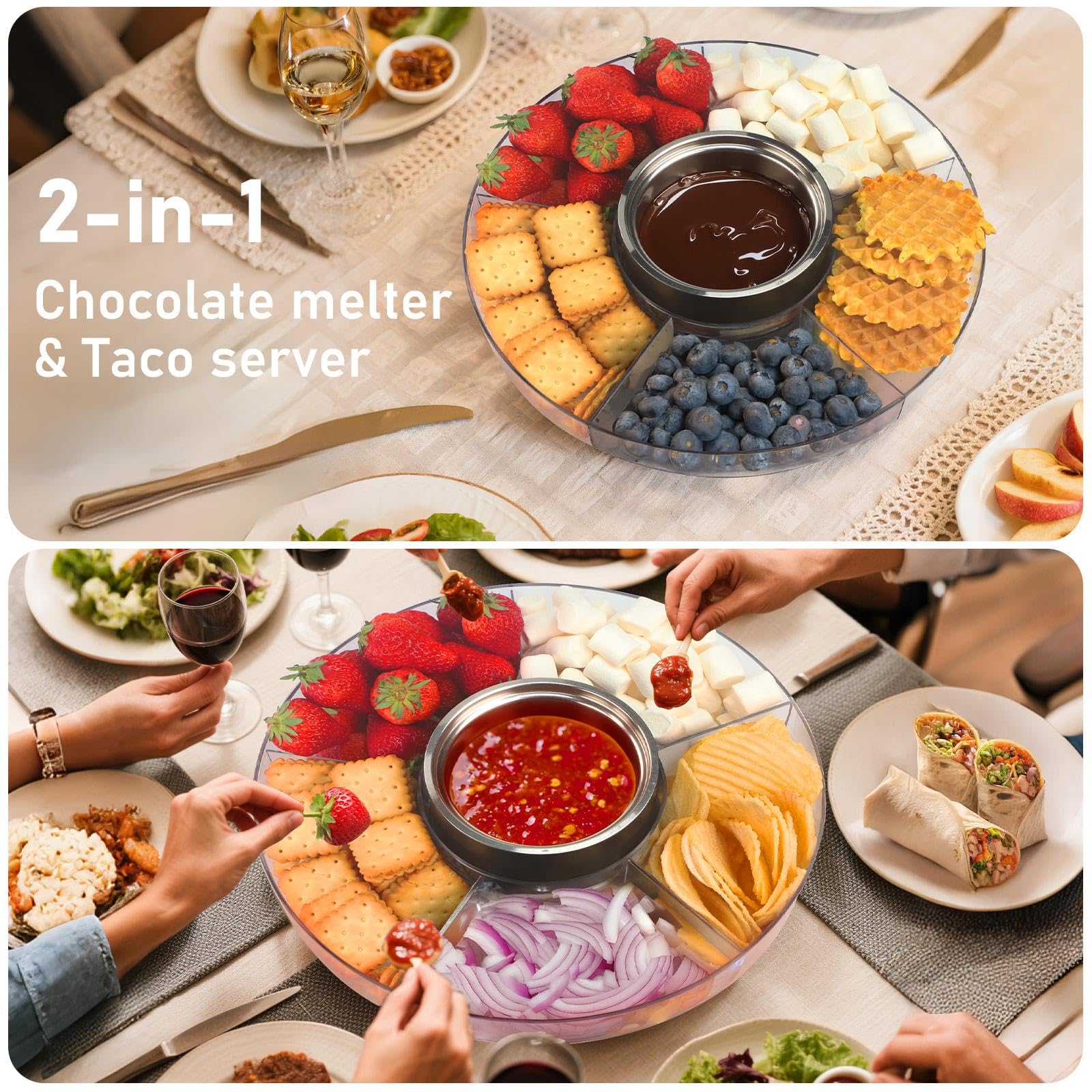 FEPPO detachable tray and bowl cover simplify cleaning and transport