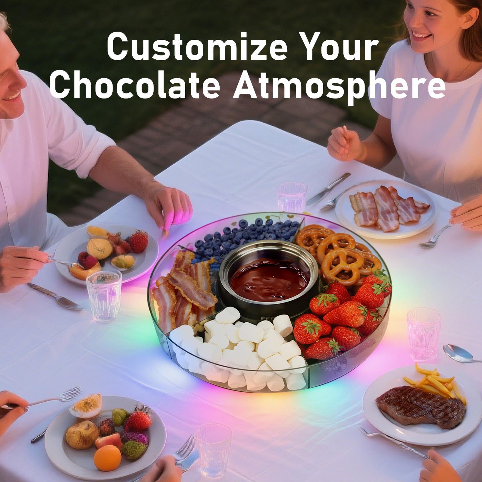 FEPPO fondue set with 3 DIY cards encourages customization