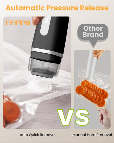 FEPPO compact vacuum sealer design for portable kitchen sealing