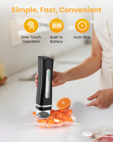 FEPPO handheld operation enables quick dry food sealing