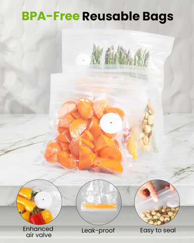 Dry food sealing in about 10 seconds with FEPPO one-touch operation