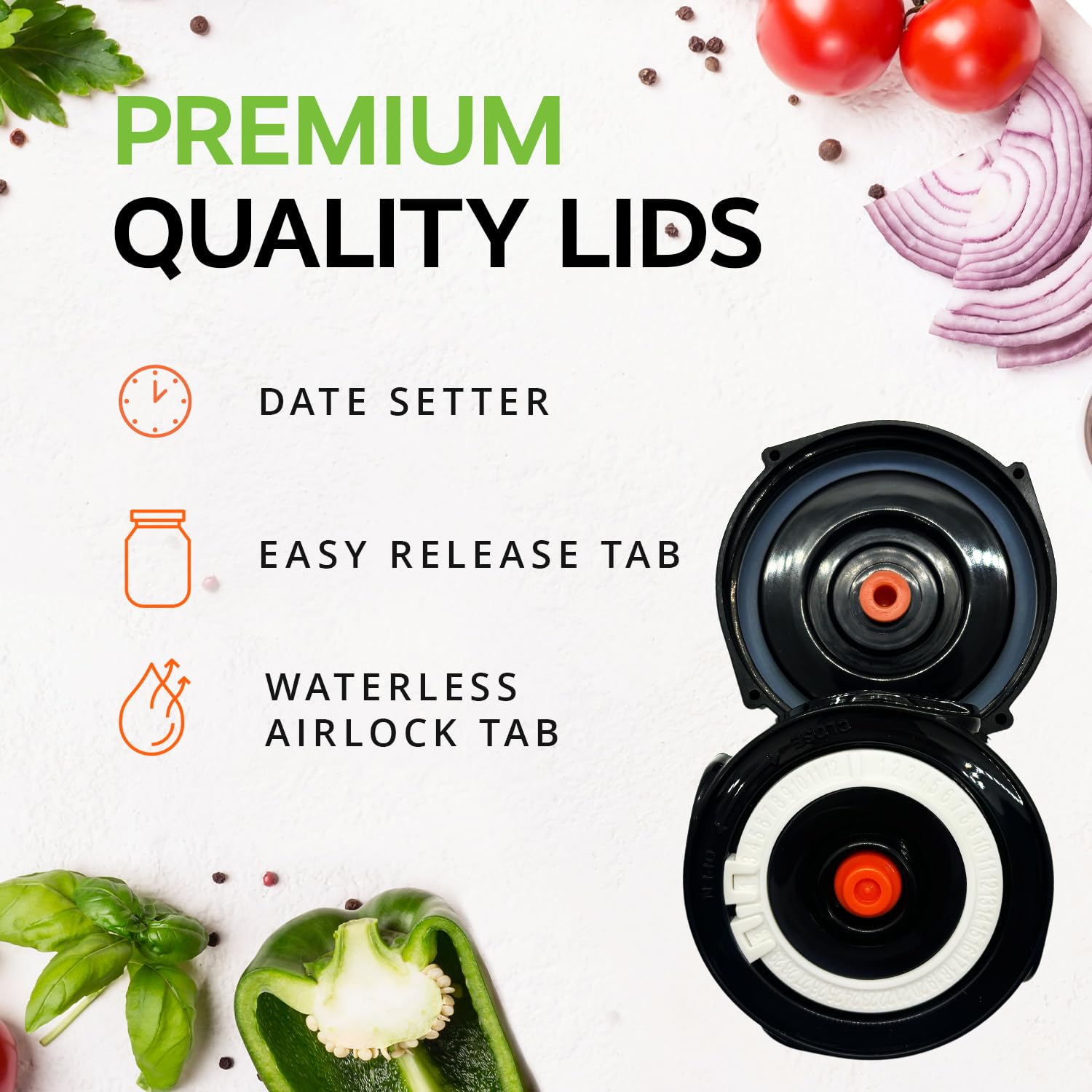Date tracker on Fermenter Lids helps labeling