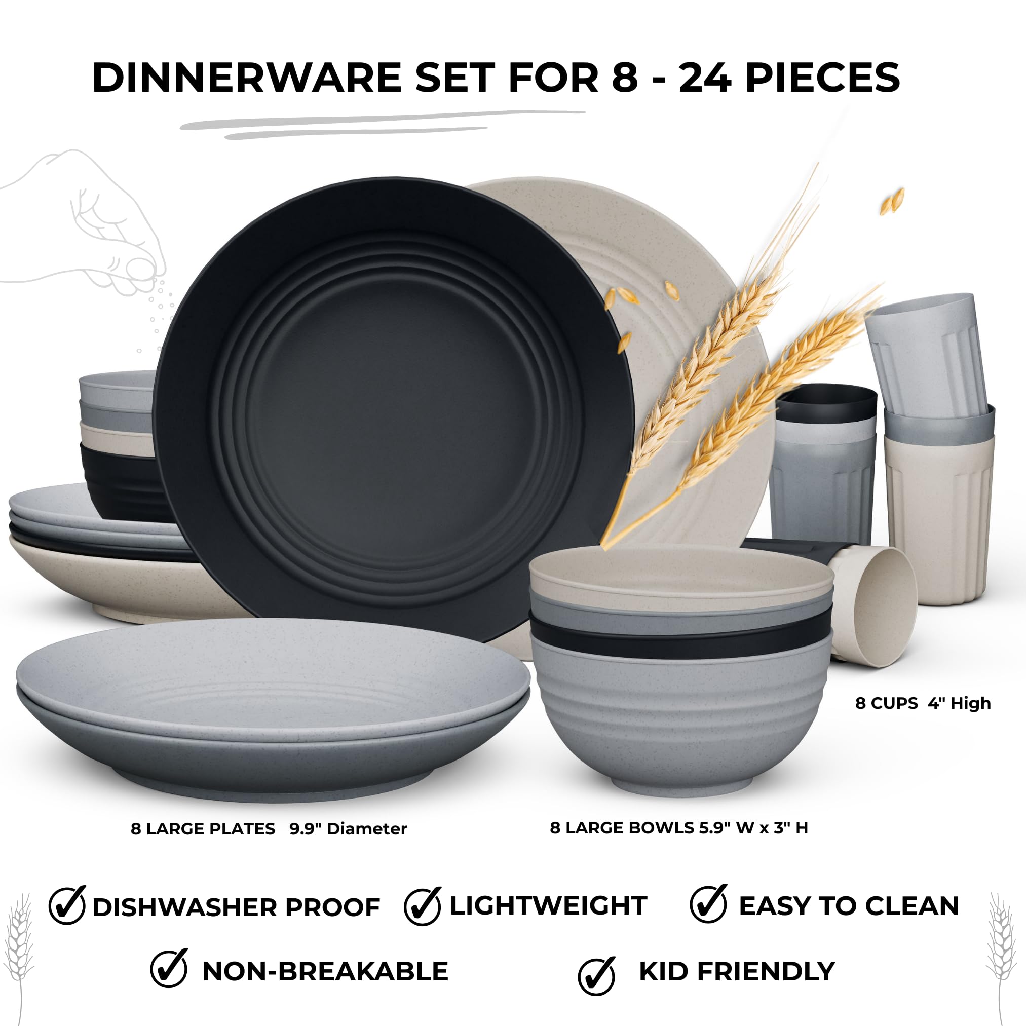 Fern & Soul charcoal bowls illustrate a shatterproof design for family meals.