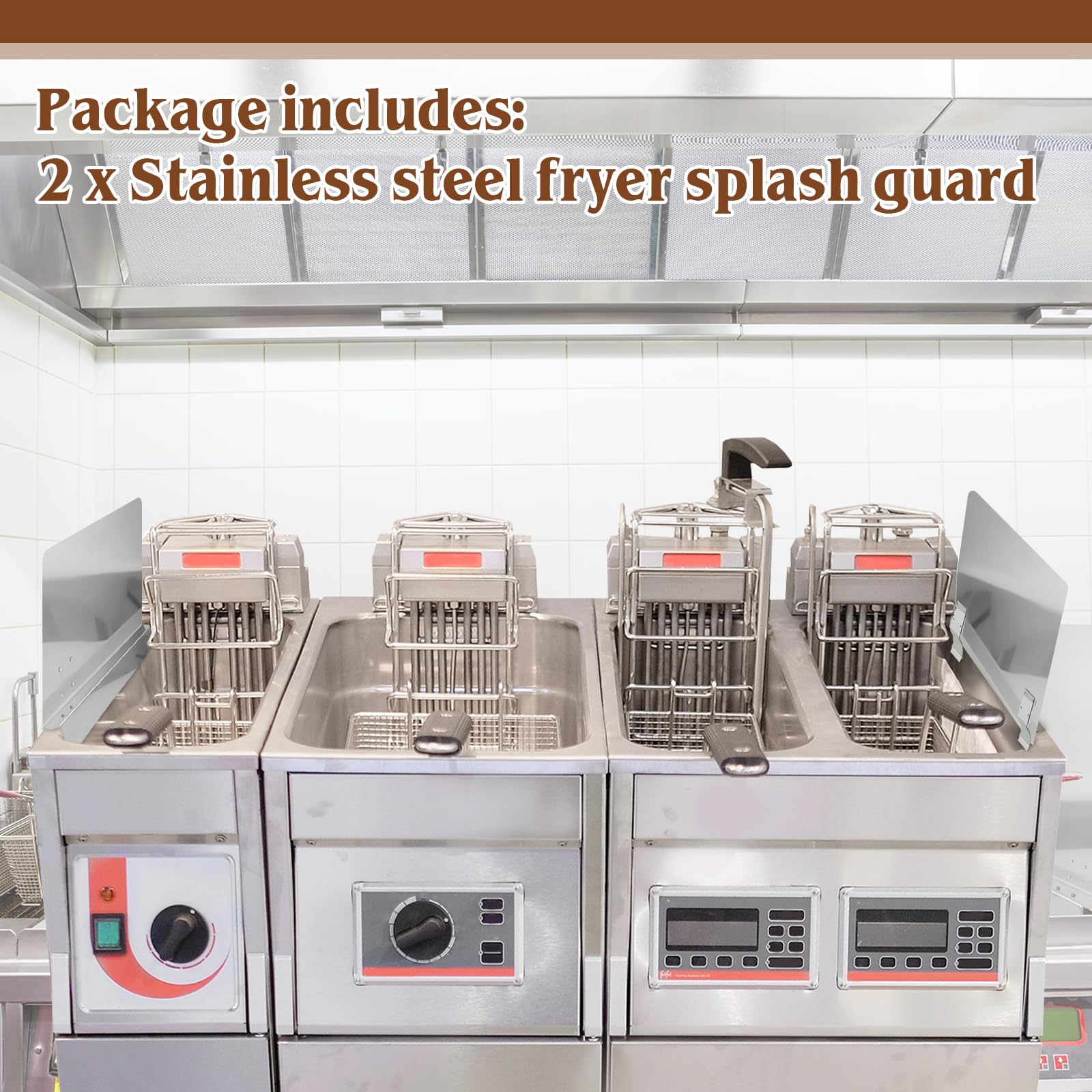 Ferraycle 18-inch backstop panel blocks wall stains during cooking.