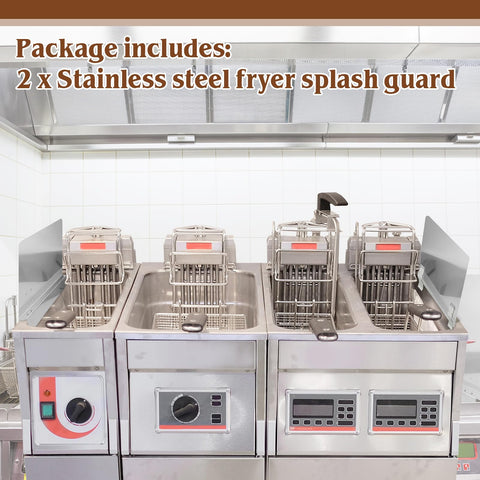 Ferraycle 18-inch backstop panel blocks wall stains during cooking.