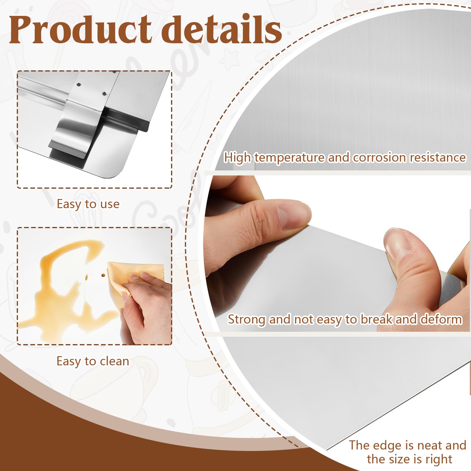 Ferraycle three-panel design provides complete frying area coverage.