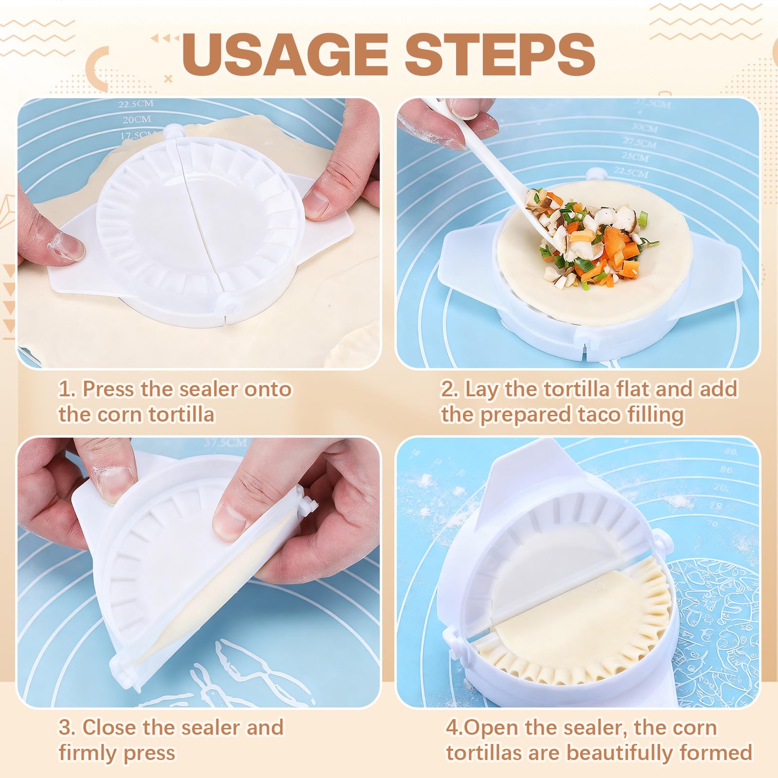 Ferrochef sealer with pattern-edge shows decorative edges to boost presentation.
