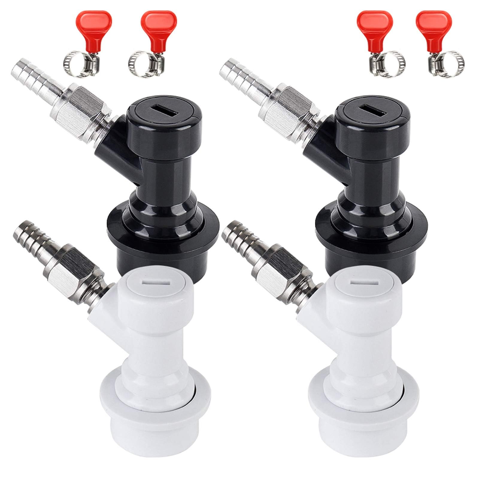 Ferroday ball lock gas disconnect ready for secure keg connections