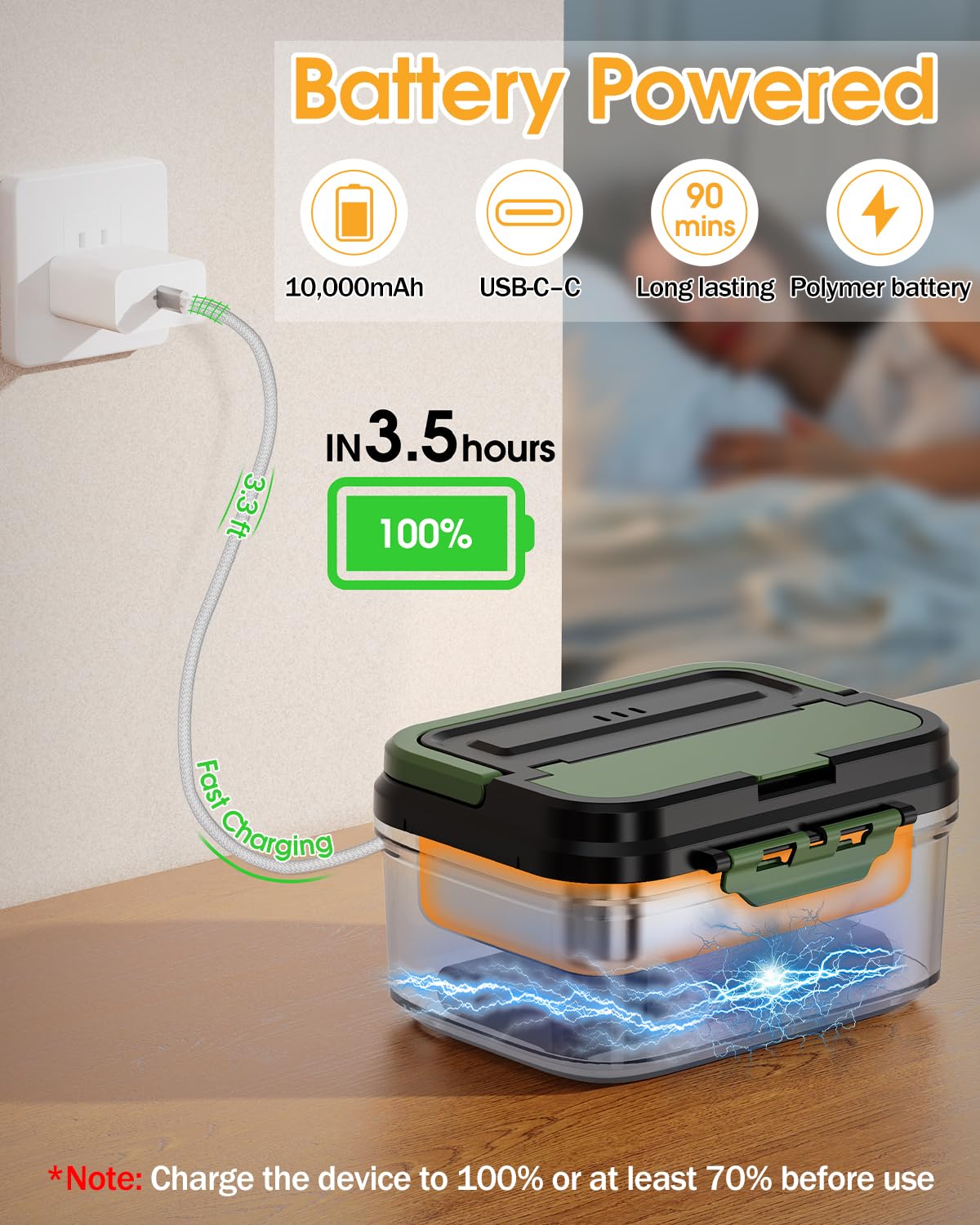 FERVINOW delay-start heating feature lets you plan hot meals ahead.