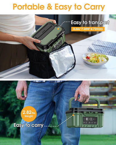 FERVINOW dishwasher-safe inner container simplifies cleanup after meals.