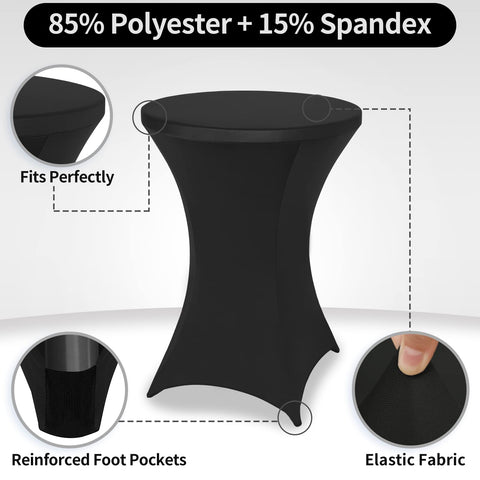 Elastic-pocket design keeps the cover in place for a clean look during events