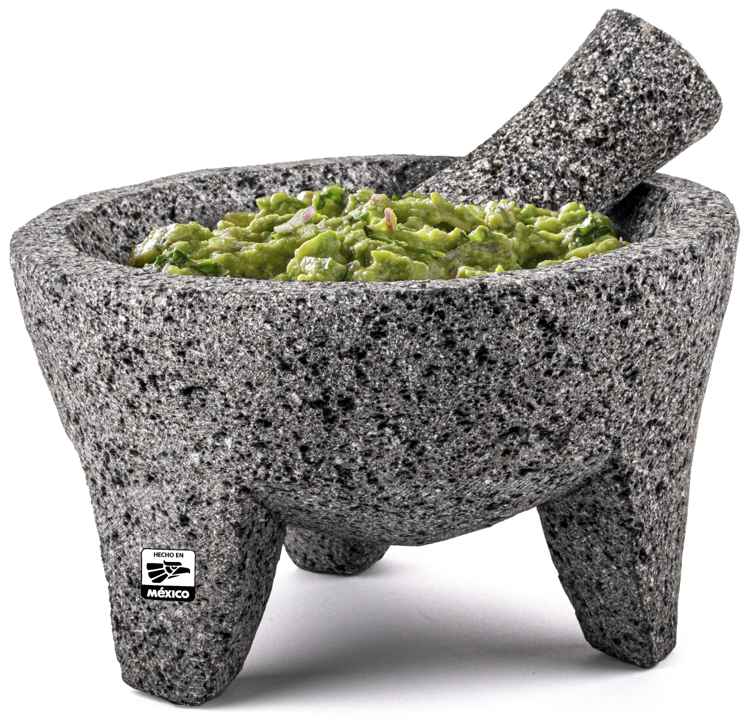 FESTMEX molcajete 8-inch bowl for authentic grinding and bold flavors.