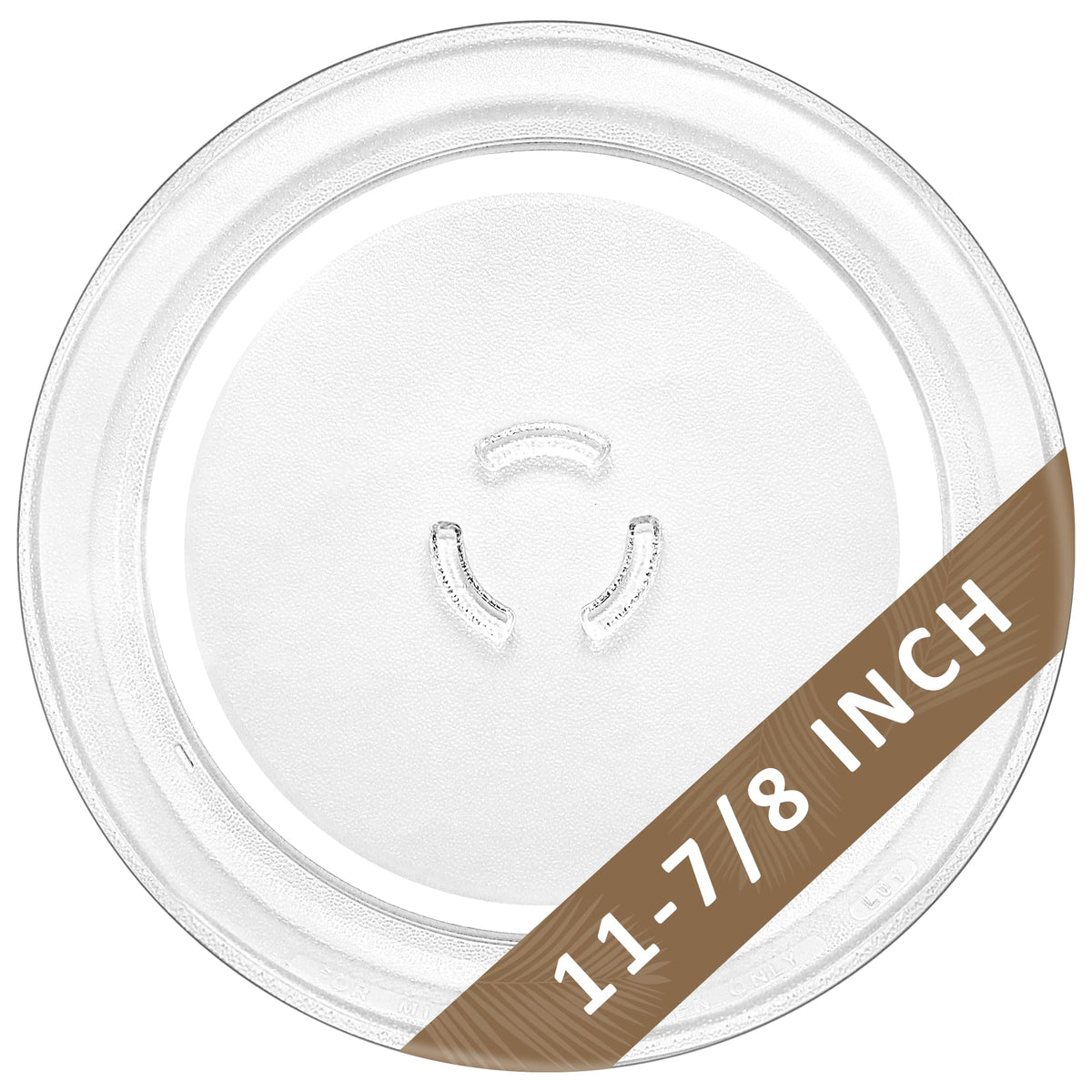 Fetechmate 12-inch microwave glass plate for even heating