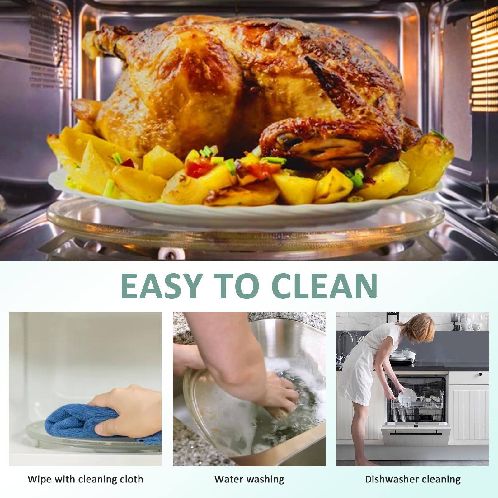 One-year warranty on Fetechmate microwave glass turntable