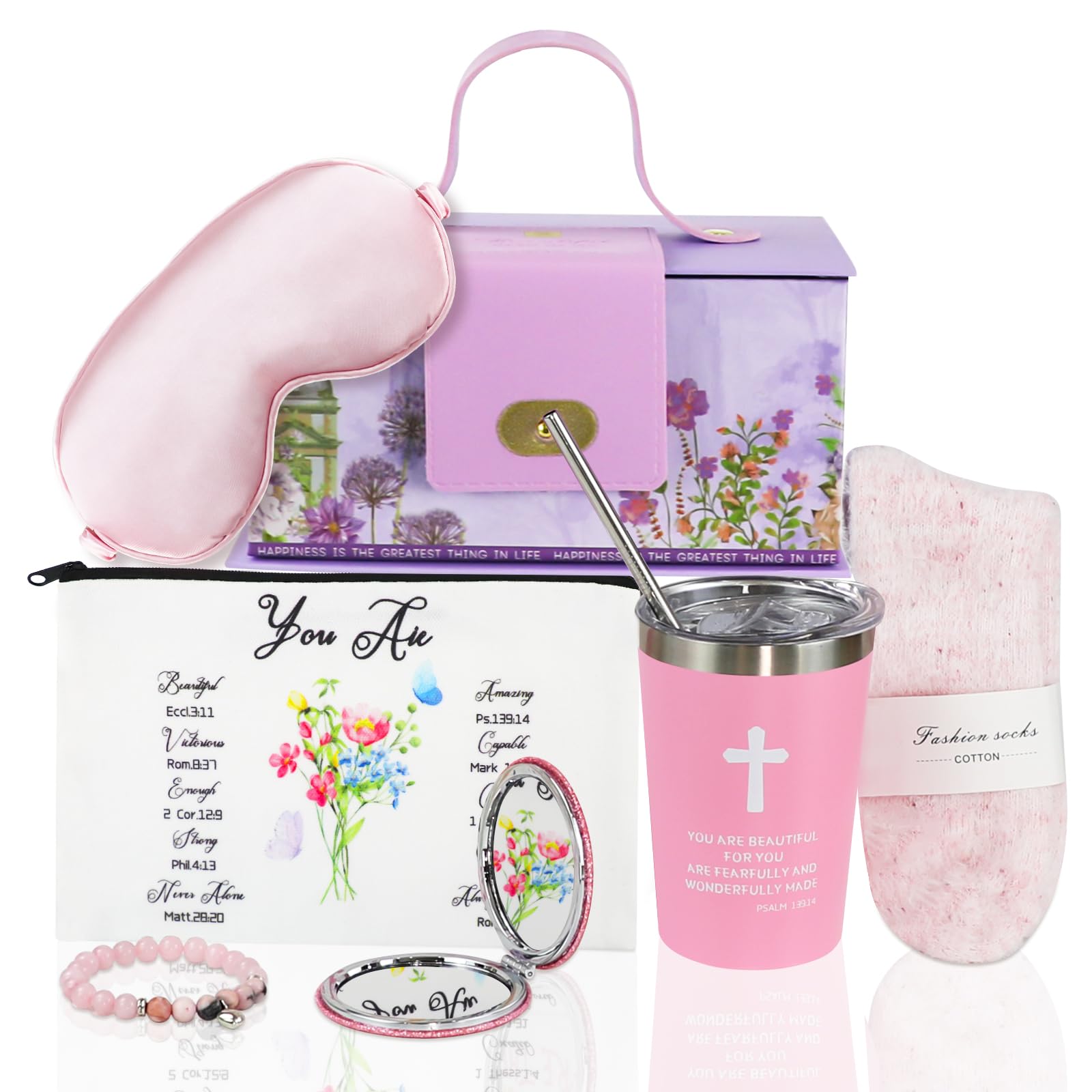 Fethwoin Christian tumbler with double-layer insulation keeps drinks at the right temperature