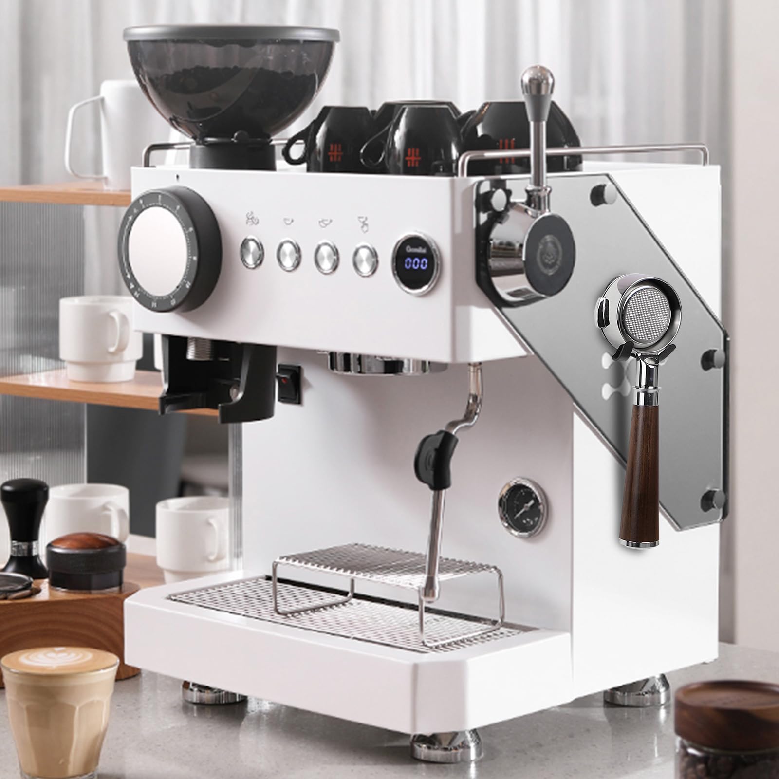 FEUNLEM matte black stainless steel construction resists fingerprints