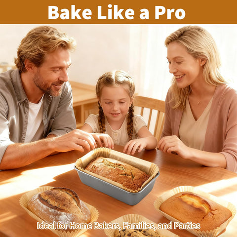 Fevbcnrj easy-cleanup baking with disposable parchment liners.