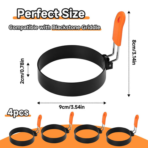 Fevbcnrj egg ring set ready for camping and travel