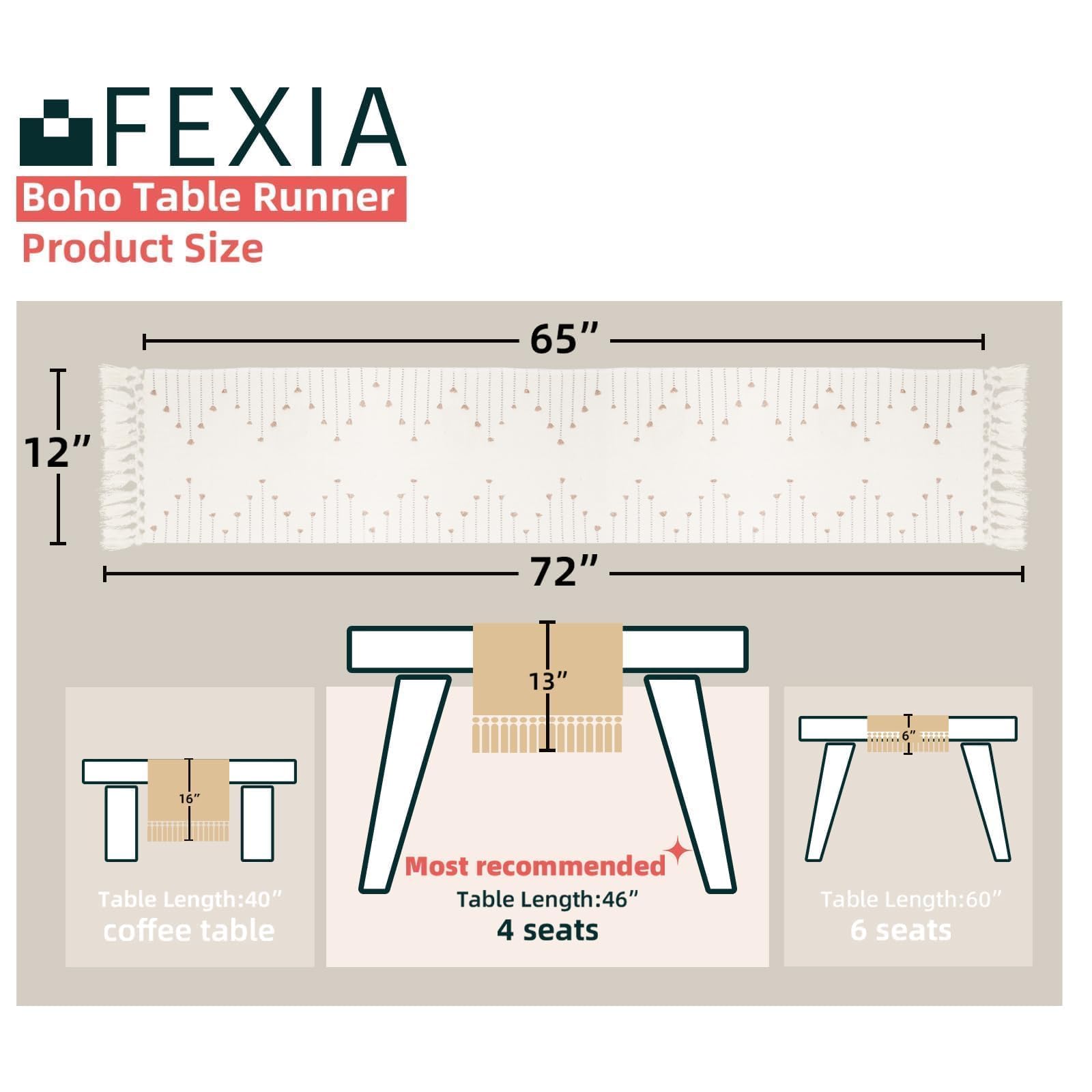 FEXIA macrame close-up shows thick cotton blend and knots