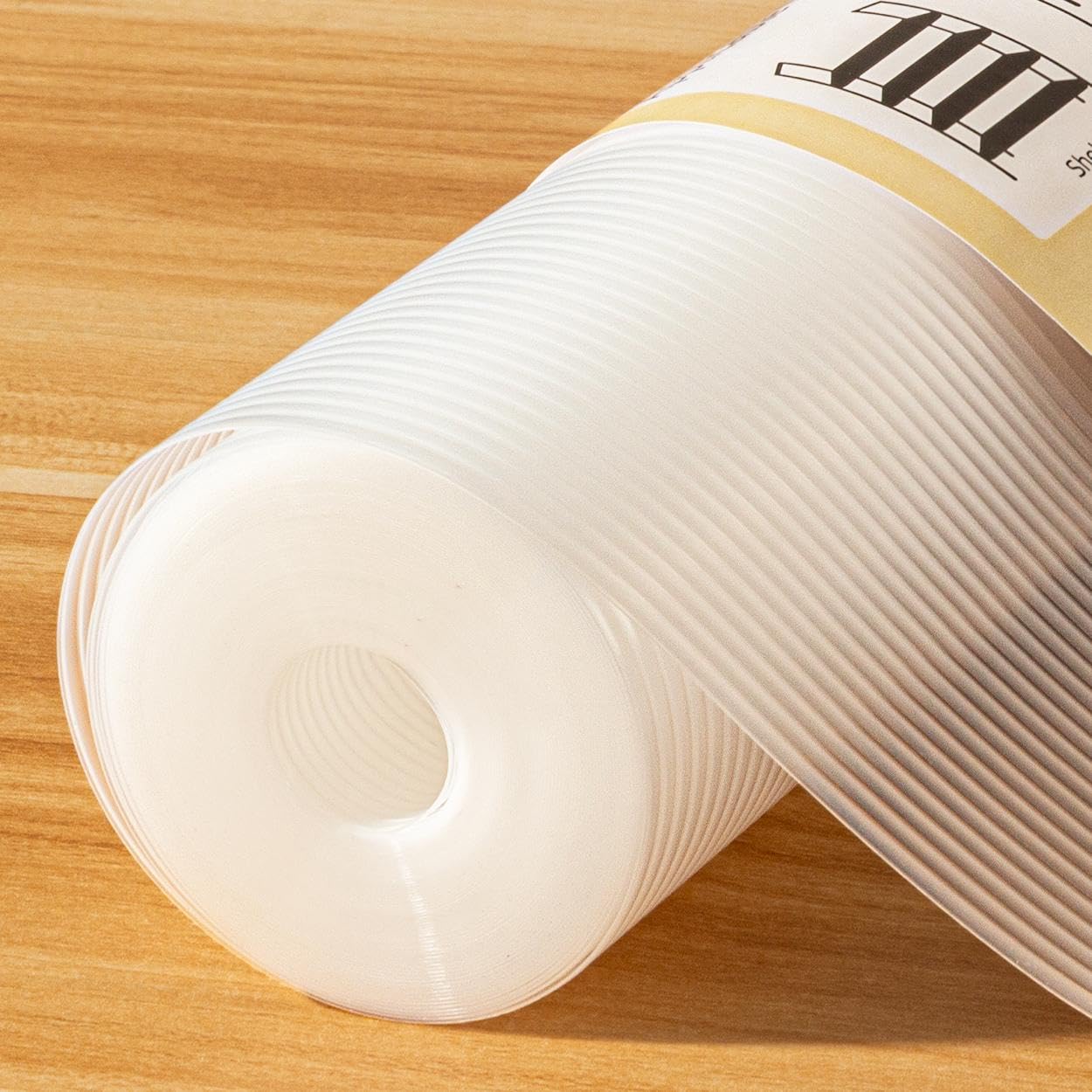 FEXIA shelf liner with anti-oil waterproof features for easy cleanup in the kitchen.