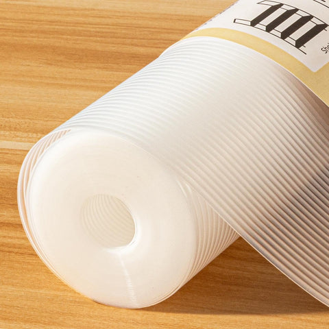 FEXIA shelf liner with anti-oil waterproof features for easy cleanup in the kitchen.