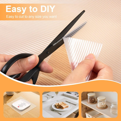 FEXIA liner being lifted easily without leaving residue on surfaces.