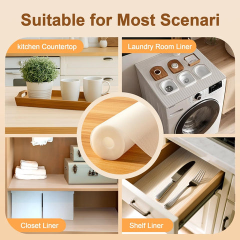 FEXIA liner is washable and reusable for ongoing organization.