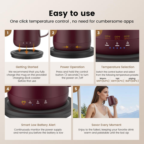 Fexqic mug with ergonomic handle for comfortable sipping.