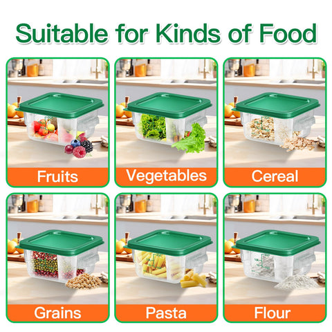 FeyBuosk airtight lid seals to keep contents fresh.