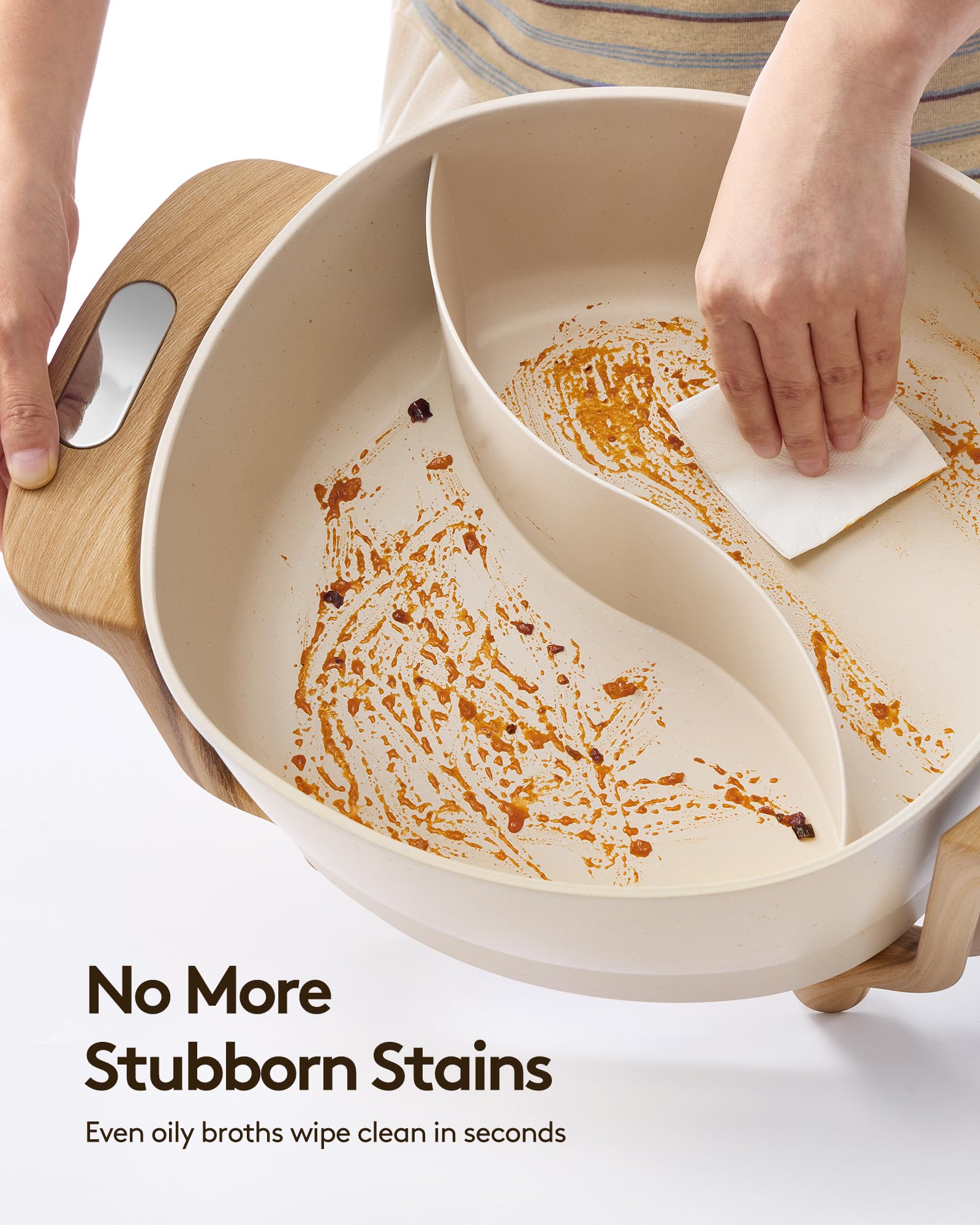 FGJ adjustable temperature control enables precise simmering.