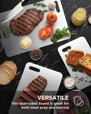 FGJ Katuchef titanium cutting board collection image showing three sizes for versatile use.