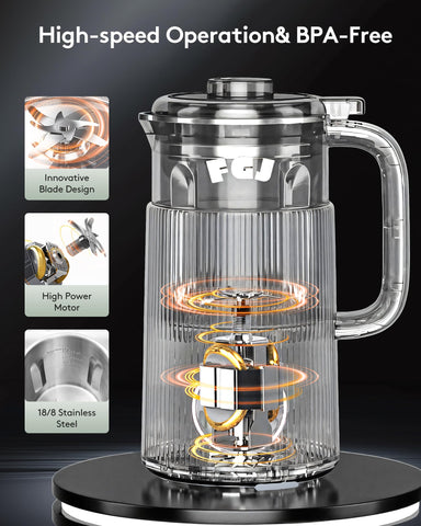 FGJ Nut Milk Maker in use preparing almond milk