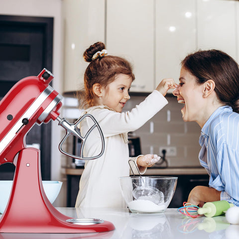 FGREEBLE compatible with multiple 4.5-5 quart KitchenAid bowls for versatile use.