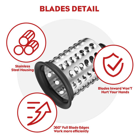 FGREEBLE dishwasher-safe blades simplify cleanup after busy cooking sessions.