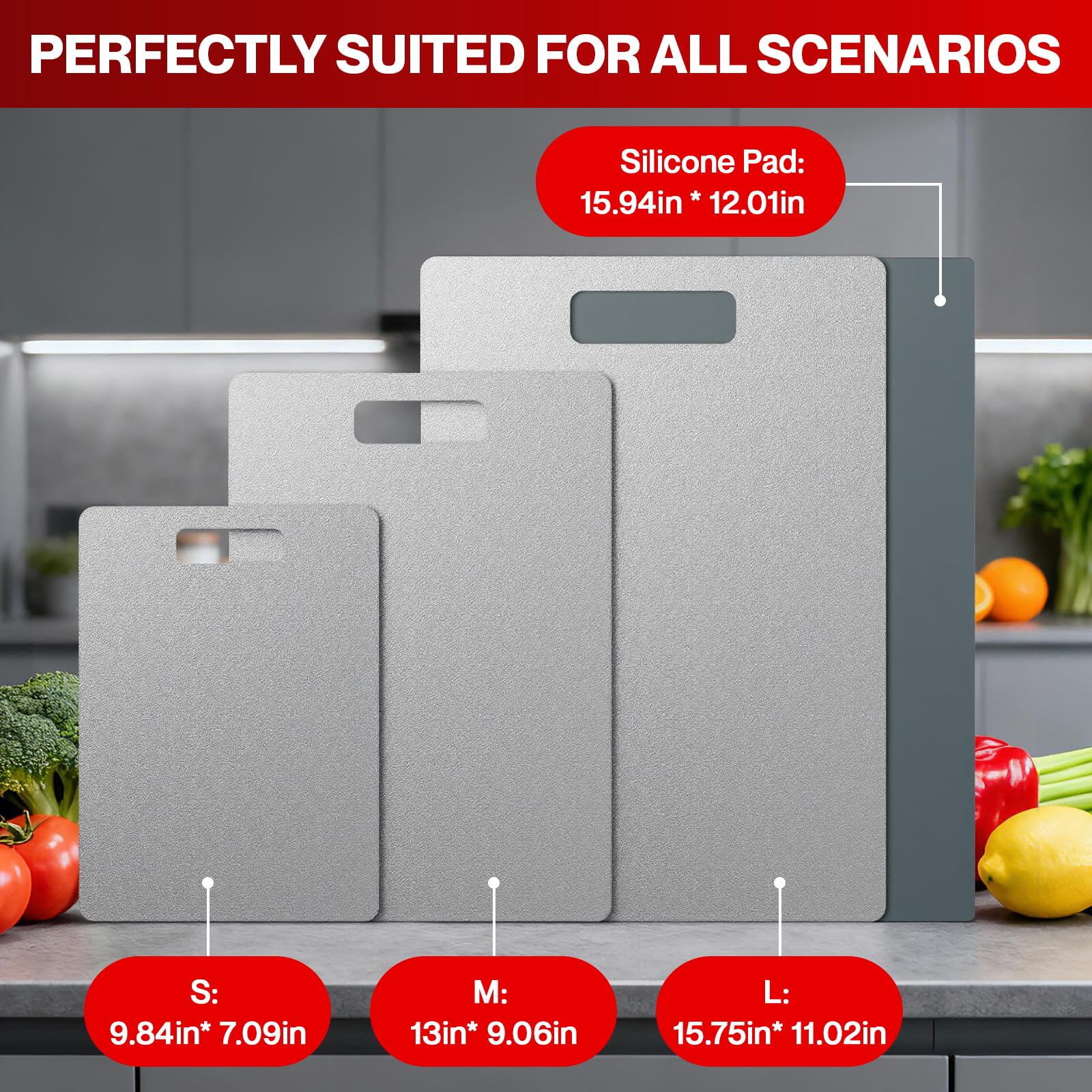 Fgreeble dishwasher-safe cutting boards simplify cleanup after meals.