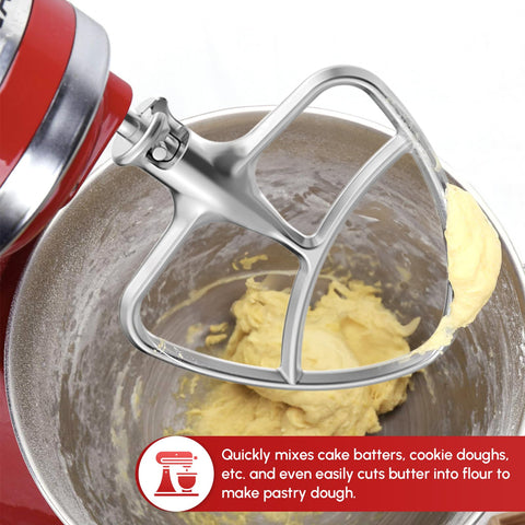 Dishwasher-safe FGREEBLE paddle attachment for easy cleanup after use.