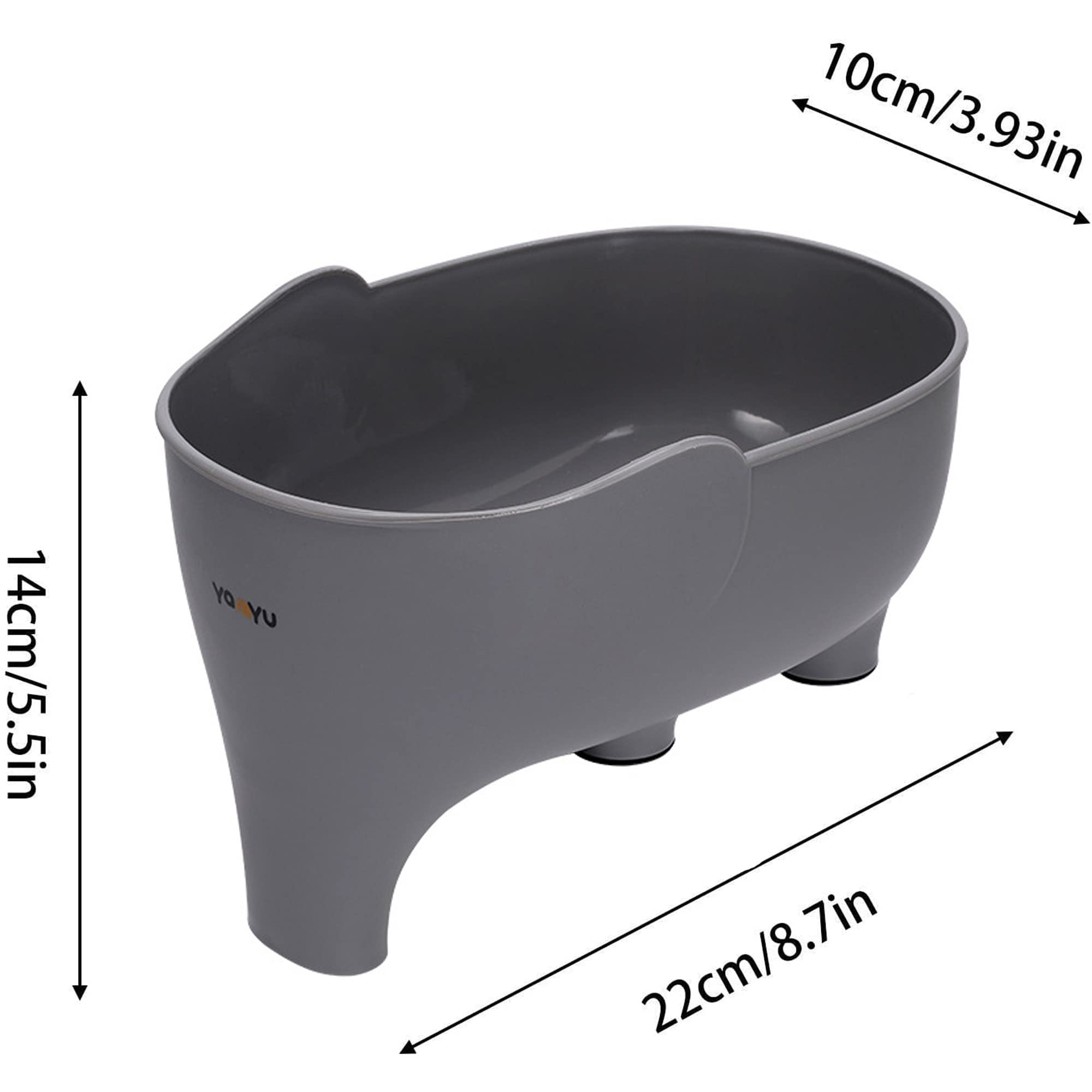 FHTECO pasta drainage basket with sturdy legs for stable countertop use.