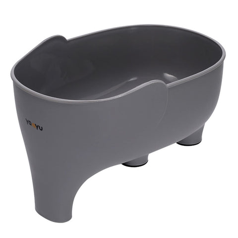 FHTECO vegetable washing basket with elephant drainage for stable, mess-free rinsing.