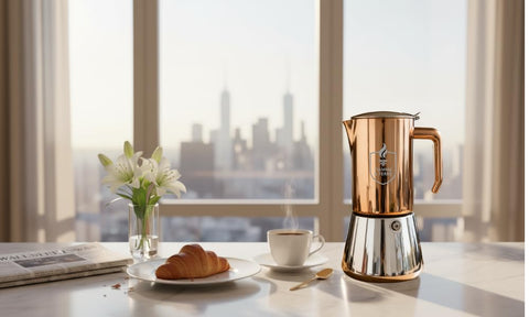 Fiamma & Ferro copper PVD finish adds lasting shine and scratch resistance
