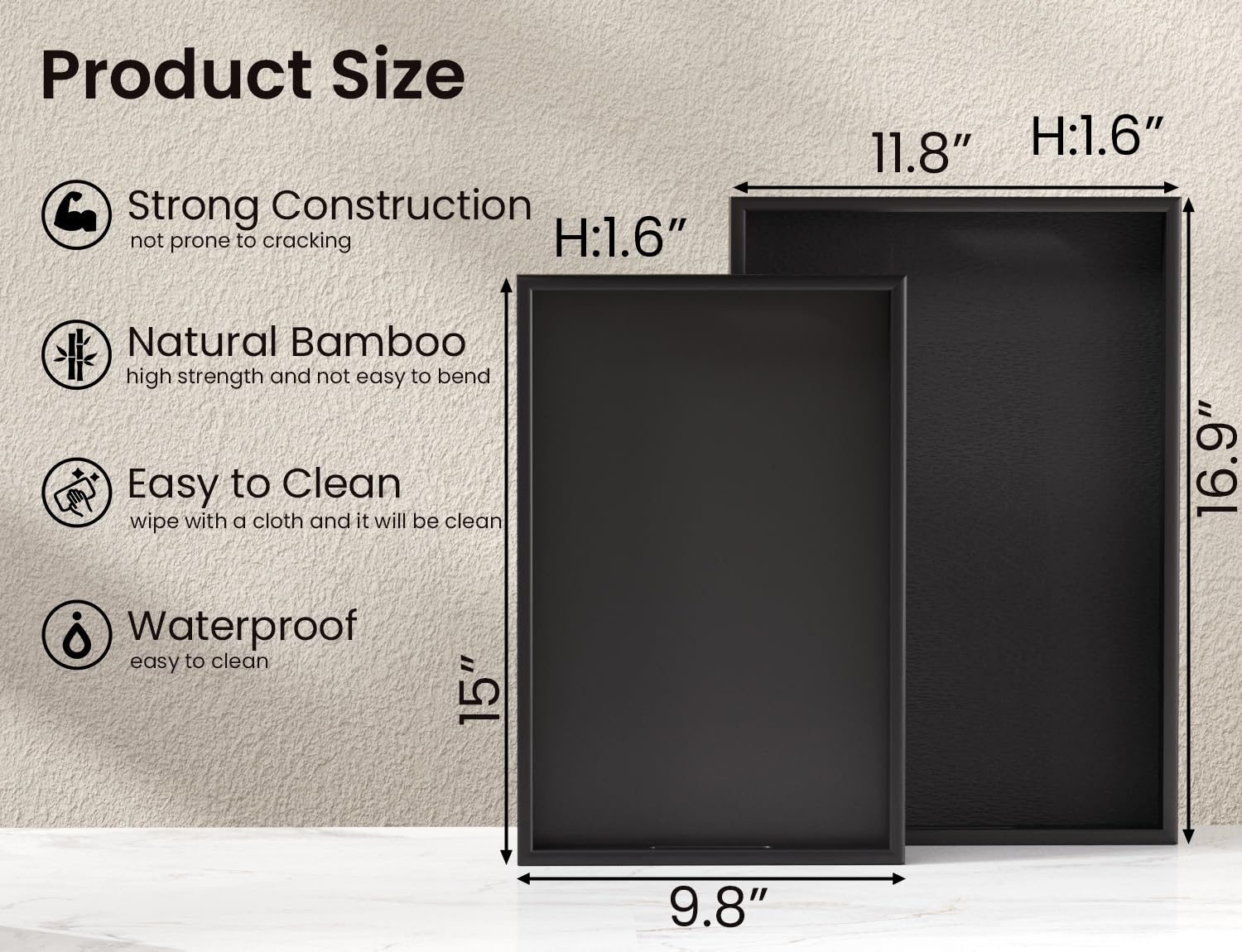 Fibogollo bamboo texture adds warmth to any living space