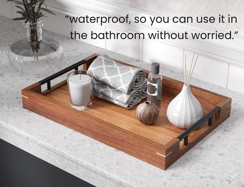 Fibogollo coffee-table tray complements living room organization