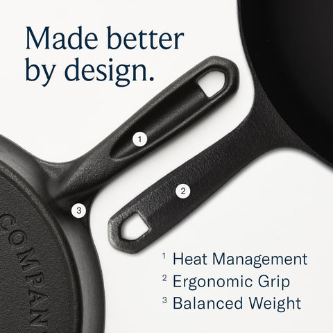 Field Company skillet easy-seasoning emphasizes ongoing nonstick development