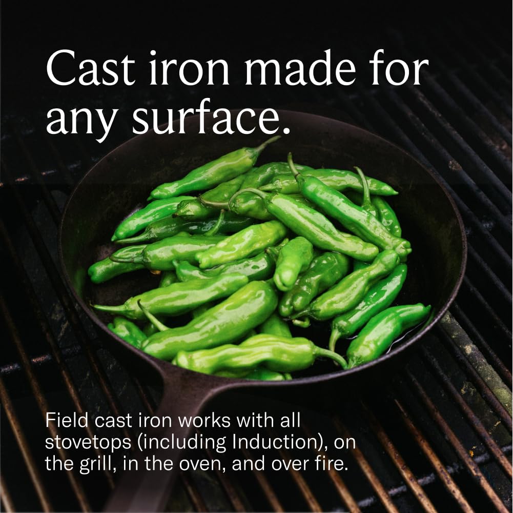 Field Company compact-size skillet ideal for 1–2 servings and quick meals.