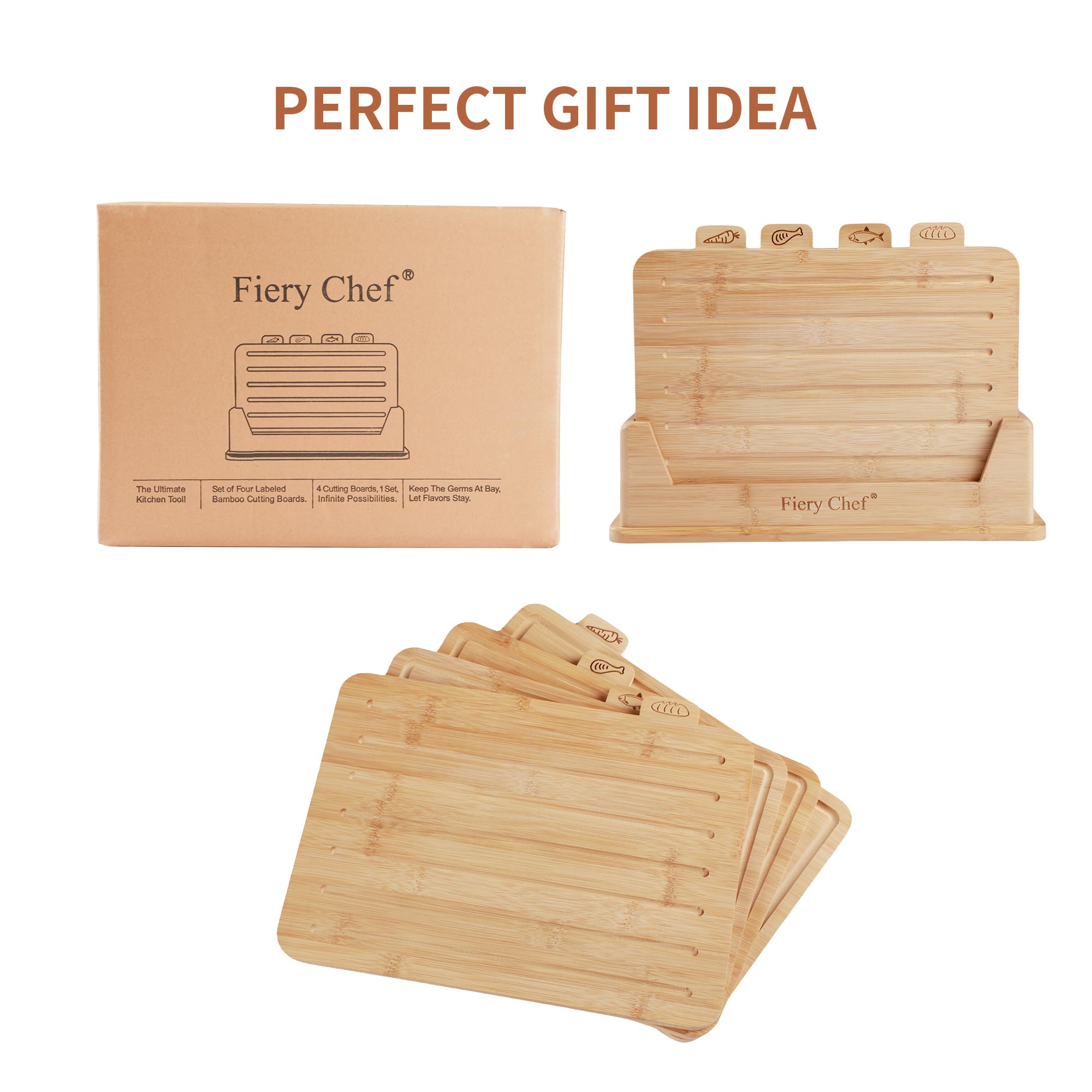 Fiery Chef gift-ready set suits new homes and cooking enthusiasts.