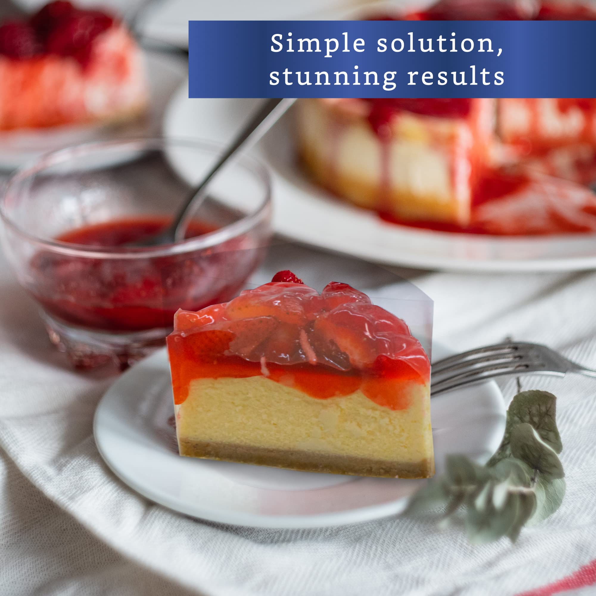 Fiesta Wraps cake collar supports tall, sculptural cake designs for dramatic presentation.