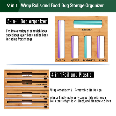 FifanQiQi kitchen storage organizer with three detachable boxes for flexible setup