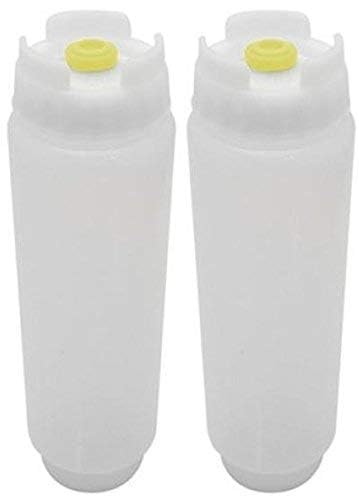 FIFO 2-pack squeeze bottles displayed on the kitchen counter for easy access
