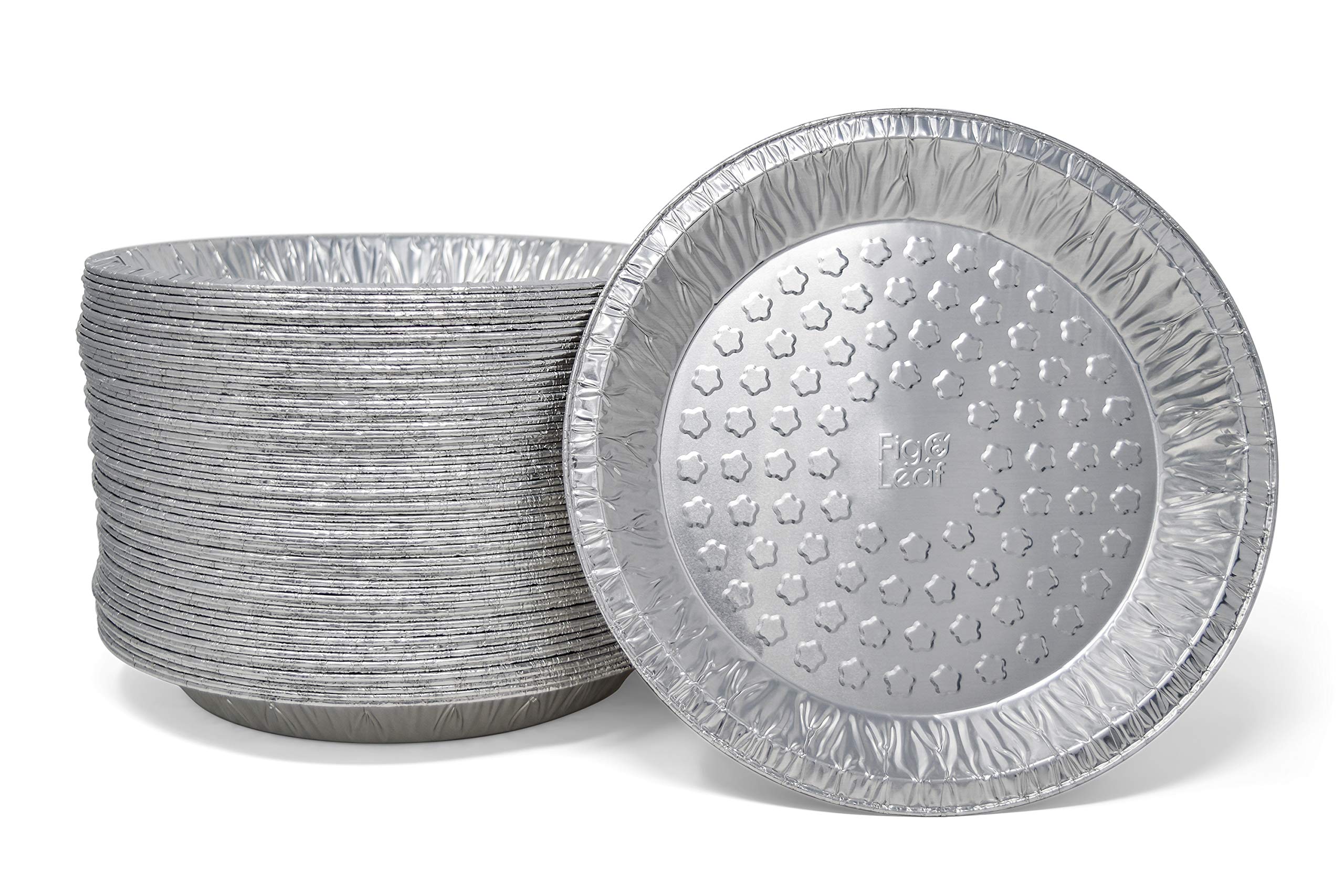 Fig & Leaf 60-pack 9-inch pie pans for even baking and easy serving.
