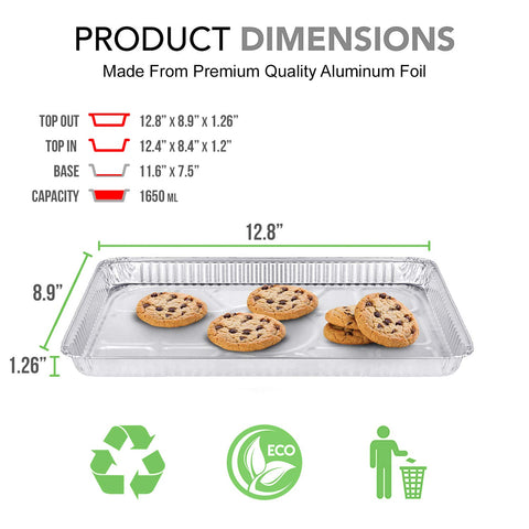 Fig & Leaf disposable aluminum tray pack demonstrates convenience and easy cleanup