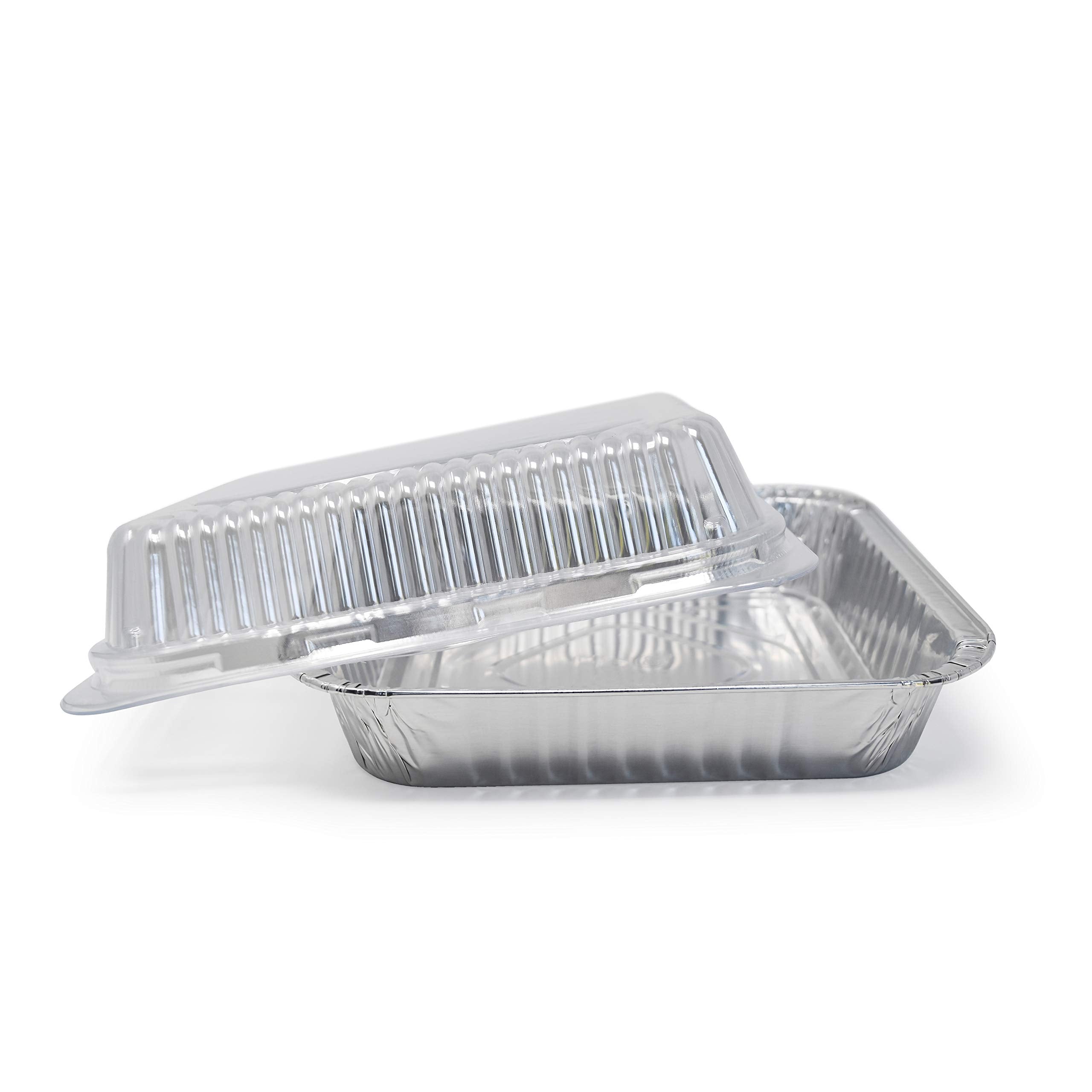 Fig & Leaf heavy-duty aluminum pan close-up showing durable, recyclable material